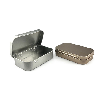 Жестяна квадратна кутия fy68, офсетен печат, капак с панта