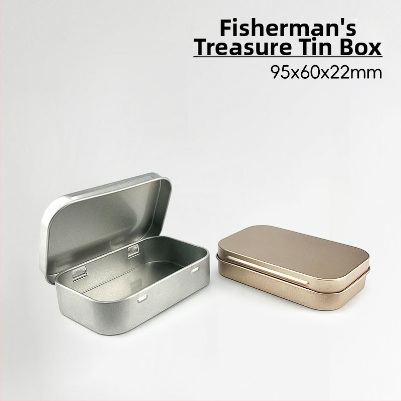 Fy68 modelio keturkampė metalinė dėžutė, offset spausdinimas, atveriamas dangtelis