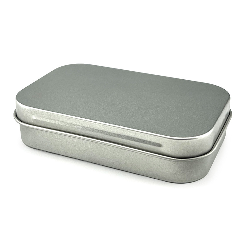 Жестяна квадратна кутия fy68, офсетен печат, капак с панта