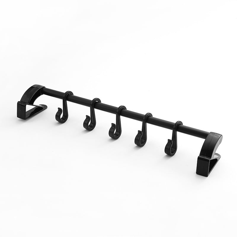 Vješak za vrata za kupaonicu i kuhinju – nehrđajući čelik + plast, moderni minimalistički stil, vješanje iza vrata, nosivost: provjerite