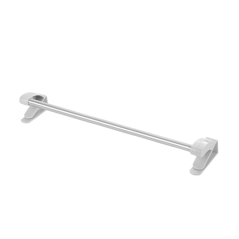 Vješak za vrata za kupaonicu i kuhinju – nehrđajući čelik + plast, moderni minimalistički stil, vješanje iza vrata, nosivost: provjerite