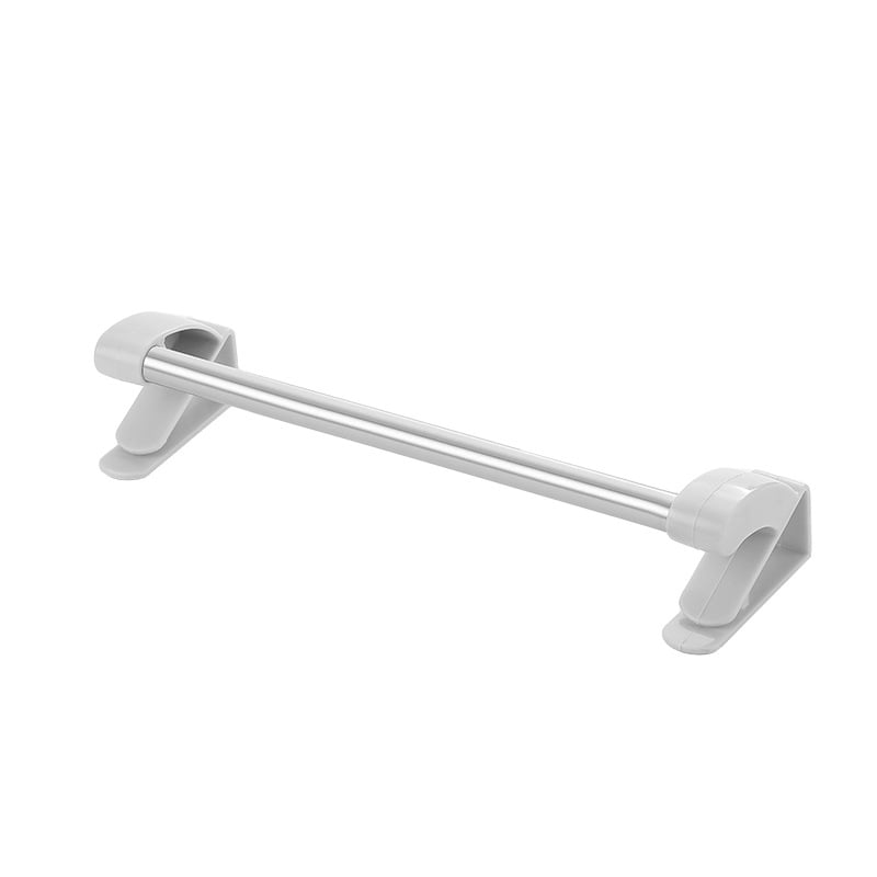 Vješak za vrata za kupaonicu i kuhinju – nehrđajući čelik + plast, moderni minimalistički stil, vješanje iza vrata, nosivost: provjerite