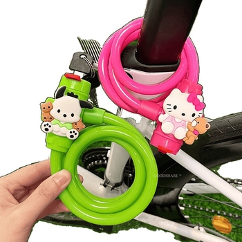 Macska témájú kerékpárzár a hegyi- és városi kerékpárokhoz, modell 1, anyag 1, tömeg 1gg, stílus modern minimalista