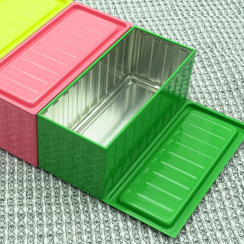 Квадратна метална кутия за съхранение с UV печат, прахоустойчива, персонализирана, многофункционална