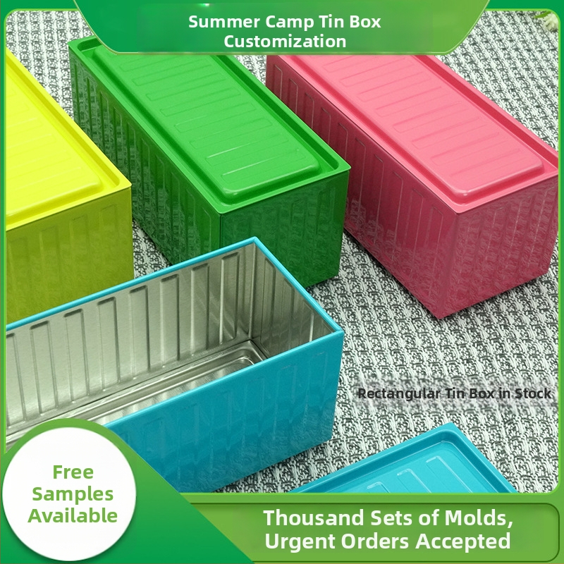 Kvadratinė metalinė laikymo dėžė su UV spausdinimu, dulkių atspari, pritaikoma, daugiafunkcinė