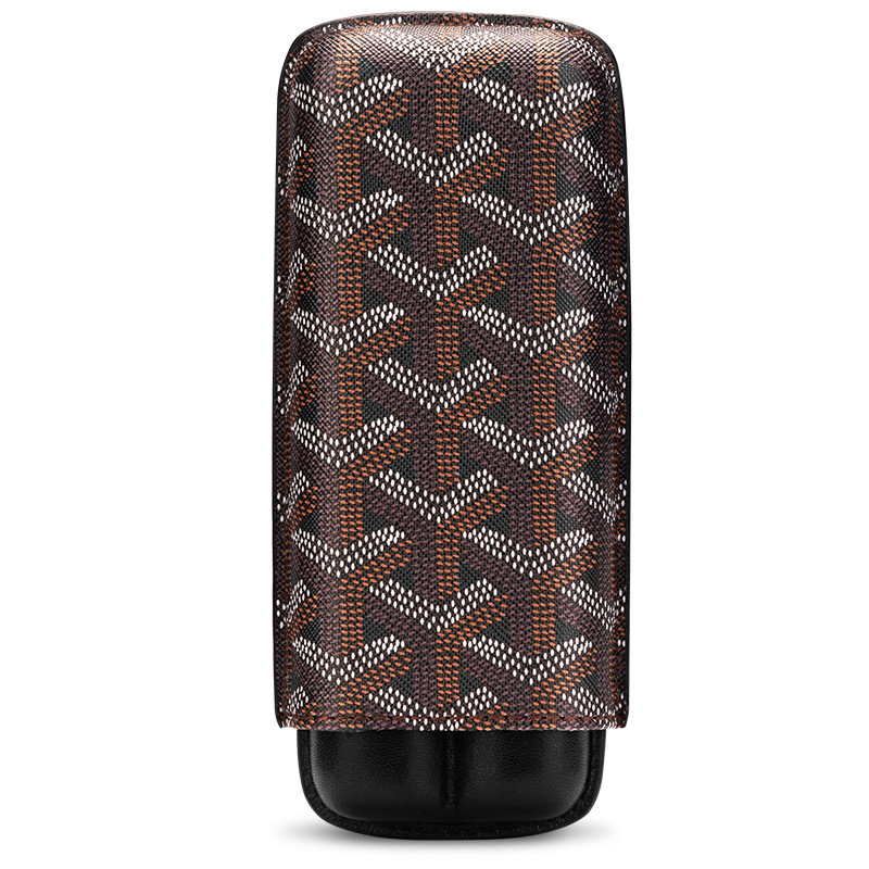 Set portabil pentru trabucuri - Cigarloong brand - Cortex material - Logo tipărit - Stil Light Luxury