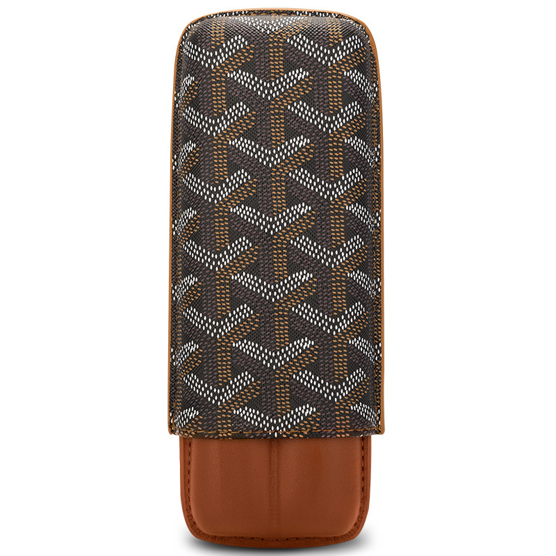 Set portabil pentru trabucuri - Cigarloong brand - Cortex material - Logo tipărit - Stil Light Luxury