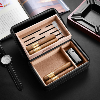 Ādas cigarešu kārba, viegls luksusa stils, Cigarloong