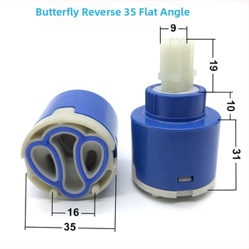 Jadrový ventil pre kuchynskú batériu – keramický disk, sprchová hlavica, horúca a studená voda, rýchle otvorenie, model 4496