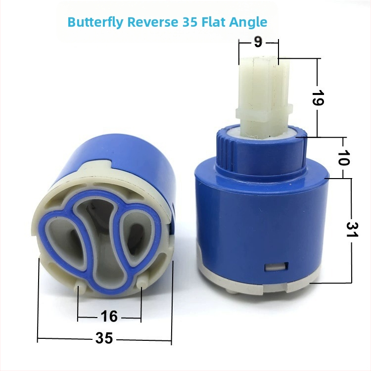 Jadrový ventil pre kuchynskú batériu – keramický disk, sprchová hlavica, horúca a studená voda, rýchle otvorenie, model 4496