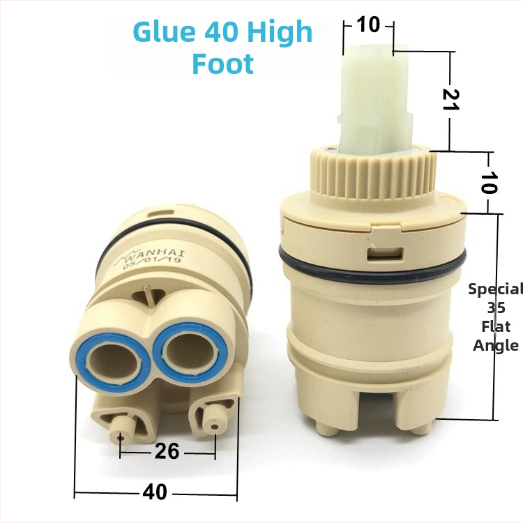 Jadrový ventil pre kuchynskú batériu – keramický disk, sprchová hlavica, horúca a studená voda, rýchle otvorenie, model 4496