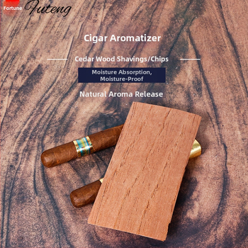 Cēdrska koka skaidas maisiņš cigāriem, mitruma saglabāšana, atkārtoti lietojams, Forten