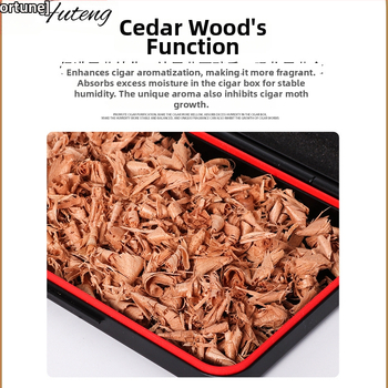 Cēdrska koka skaidas maisiņš cigāriem, mitruma saglabāšana, atkārtoti lietojams, Forten