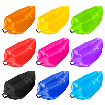 Надуваем едноличен диван за къмпинг с Oxford плат, 2 слоя, 200 кг товароподемност, тегло 0,4 кг, ръчна помпа