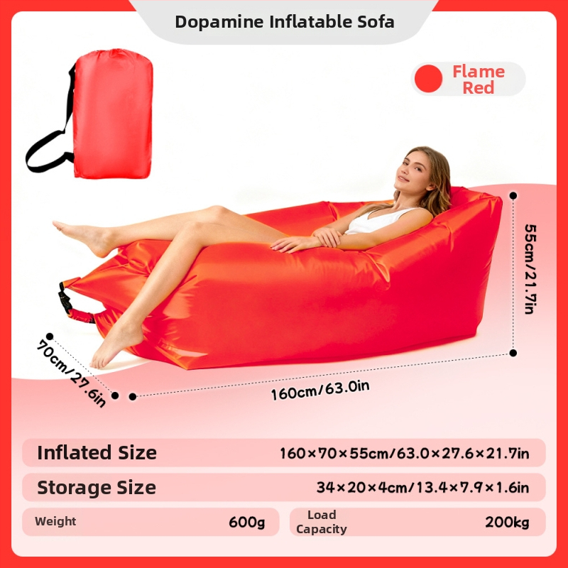 Ühe inimese pripuhutav diivan matkamiseks - Oxford-kangas, 2 kihti, maksimaalne koormus 200 kg, kaal 0,4 kg, käsipump