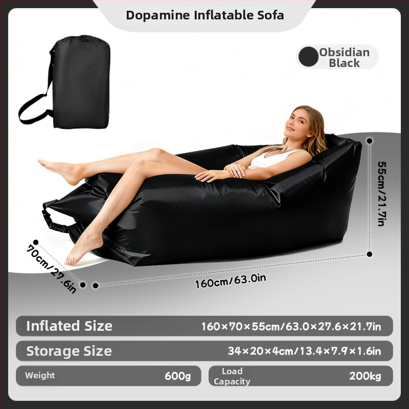 Ühe inimese pripuhutav diivan matkamiseks - Oxford-kangas, 2 kihti, maksimaalne koormus 200 kg, kaal 0,4 kg, käsipump