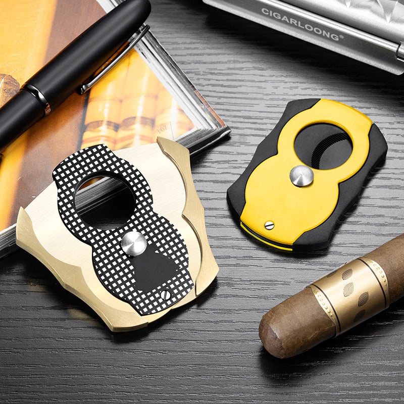 Cigāru griezējs – nerūsējošais tērauds, plakanais griezums, pārnēsājams, modelis CE-25D2