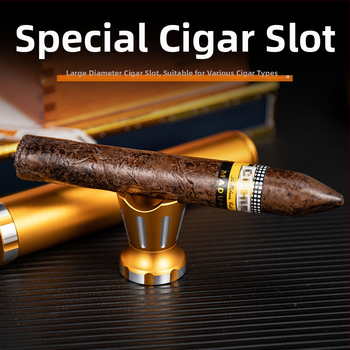 Alumīnija sakausējuma cigāru mitrināšanas tūbiņa — pārnēsājama, hermētiska, daudzfunkcionāla, ar atvērēju un cigāru turētāju