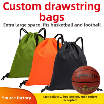 Oxford auduma sporta mugursoma, pielāgota futbola motīvam, karstuma pārneses un silkscreen apdruka