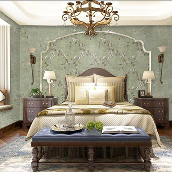 Nepluošto tapetai, pastoralinis stilius, Amerikos retro interjero fonas, serija 63070, estetiška ir madinga funkcija