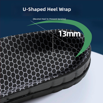 Arka-tugedega ortopeedilised sisetallad, EVA, täis pikkus, unisex, löögisummutavad, hingavad, plokščiade jaoks