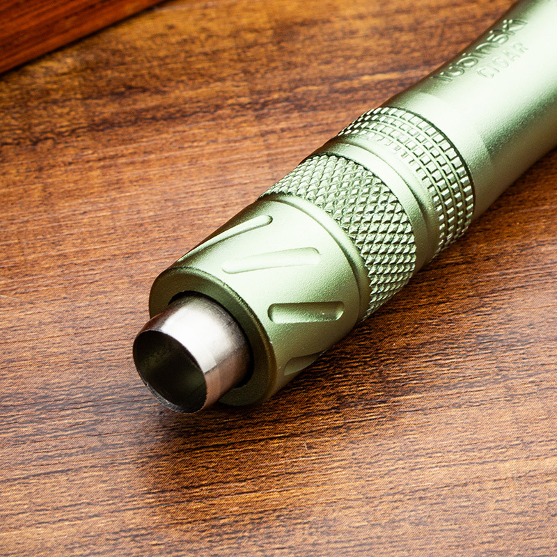 LUBINSKI Daugiafunkcinis 9 mm atidarymo įrankis su pelenų laikikliu, nešiojamas cigarų įrankis