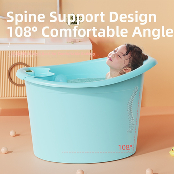 Бебешка ваничка за къпане, кръгла, термостатична, удебелена, пластмасова, за деца