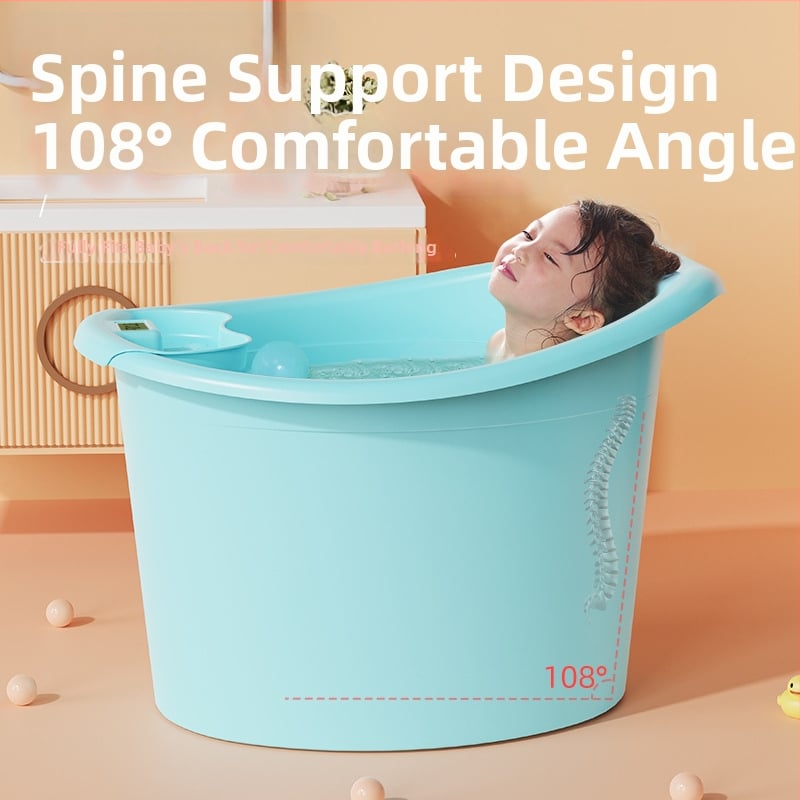 Бебешка ваничка за къпане, кръгла, термостатична, удебелена, пластмасова, за деца