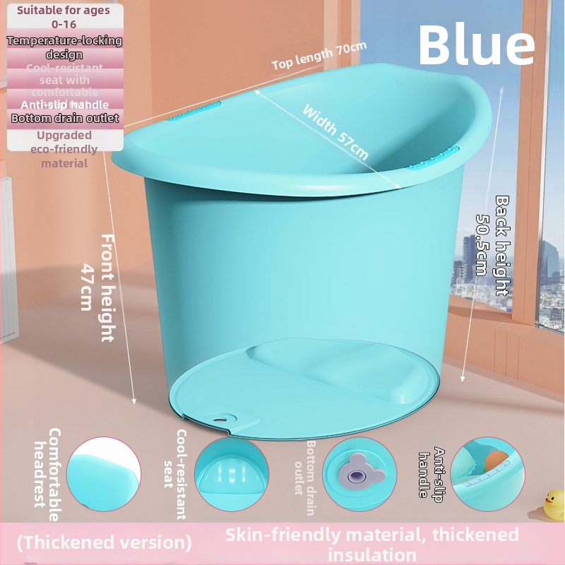 Бебешка ваничка за къпане, кръгла, термостатична, удебелена, пластмасова, за деца