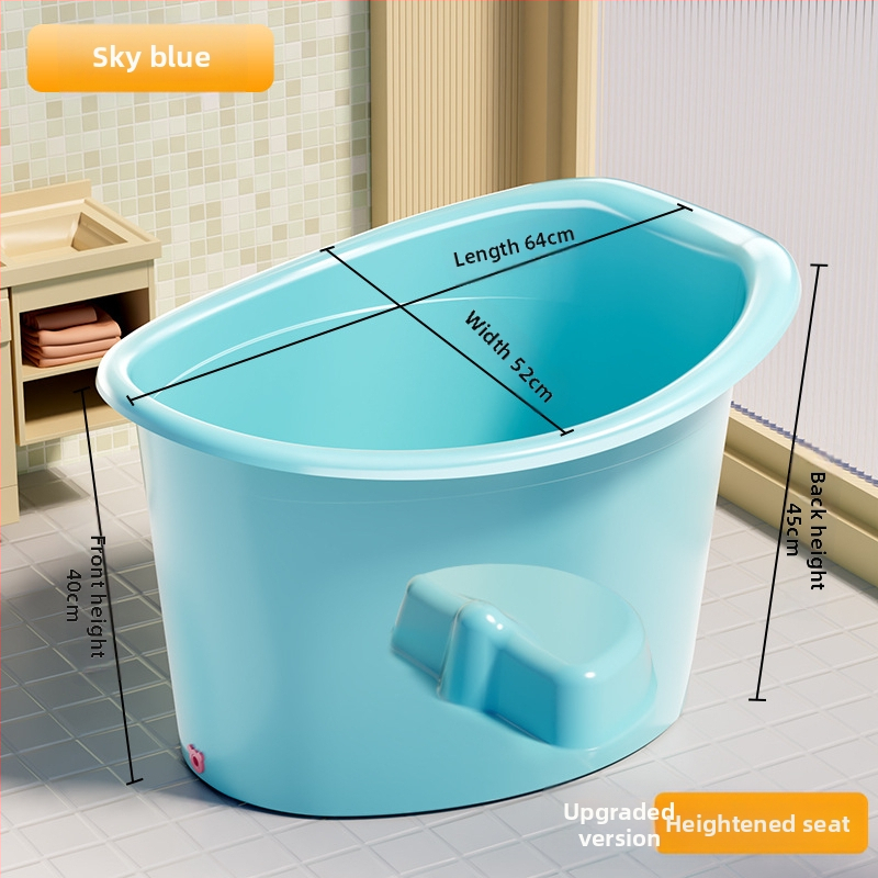 Бебешка ваничка за къпане, кръгла, термостатична, удебелена, пластмасова, за деца