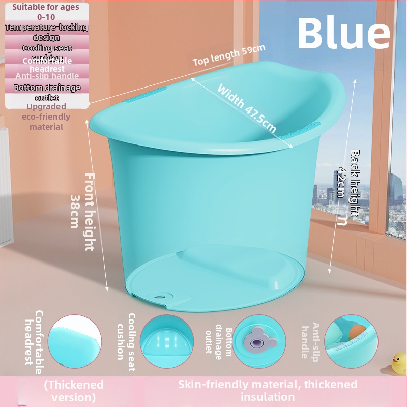 Бебешка ваничка за къпане, кръгла, термостатична, удебелена, пластмасова, за деца