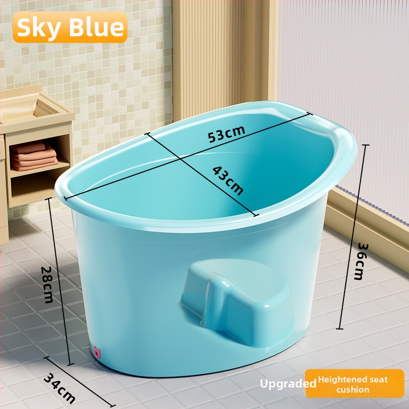 Бебешка ваничка за къпане, кръгла, термостатична, удебелена, пластмасова, за деца