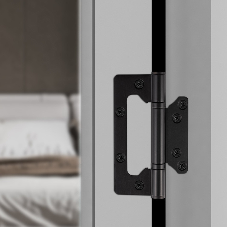 Nerūdijančio plieno dviguba kilpa miegamojo kambario durims iš medienos, hidraulinis sulankstomas kilpa, be įpjovimų, modelis ZMHY01, tipas H formos kilpa, paviršiaus apdirbimas: poliruotas ir elektroplėtrė, šiuolaikiškas minimalistinis stilius