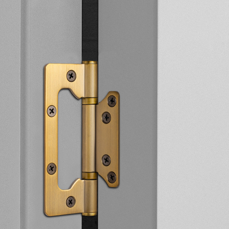 Nerūdijančio plieno dviguba kilpa miegamojo kambario durims iš medienos, hidraulinis sulankstomas kilpa, be įpjovimų, modelis ZMHY01, tipas H formos kilpa, paviršiaus apdirbimas: poliruotas ir elektroplėtrė, šiuolaikiškas minimalistinis stilius