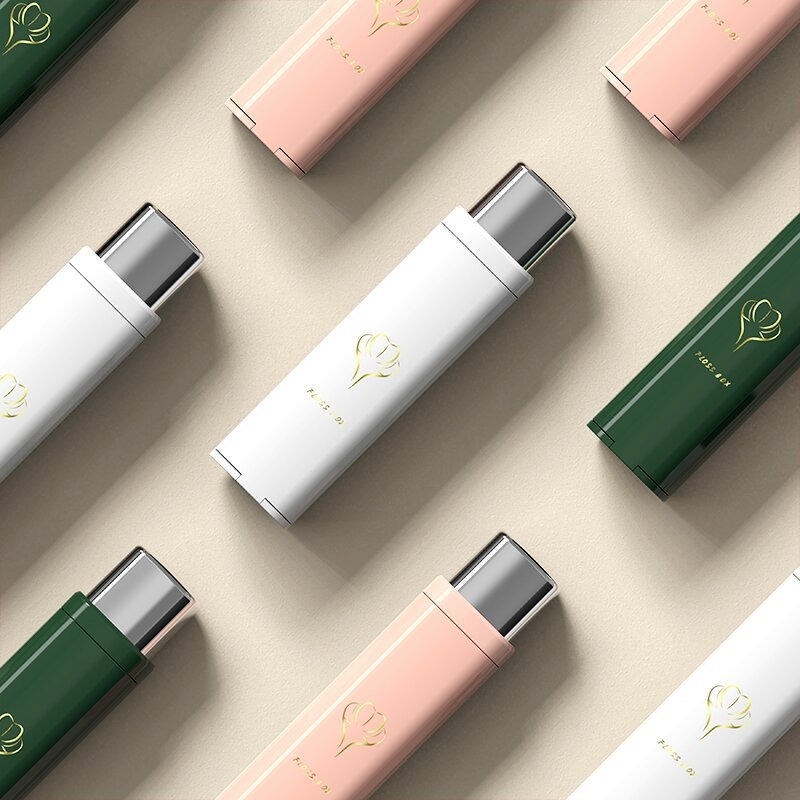 Cutie dispenser pentru ața dentară, portabilă, stil luxos, material ABS, extragere automată, buclă înlocuibilă