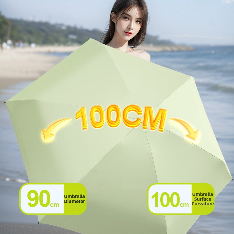 Fino päikesesirm – kapsel, kuus ribu, käsitsi avamine, UPF50+, 190T kangas, kaal 243 g