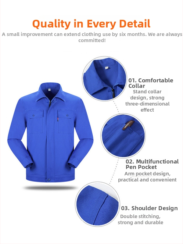 100% pamut munkaruha szett téli időszakra – nedvességelvezető, folt- és kopásálló, gyári műhelyhez, márka FLYITA