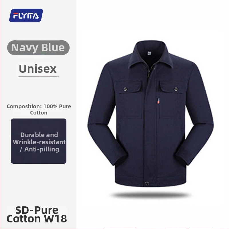 100% pamut munkaruha szett téli időszakra – nedvességelvezető, folt- és kopásálló, gyári műhelyhez, márka FLYITA