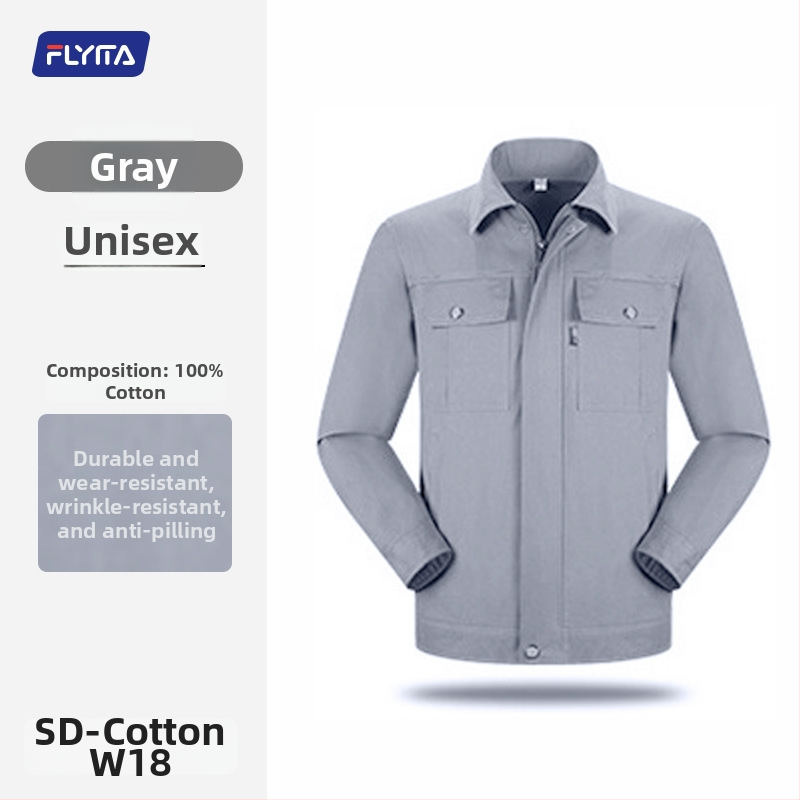 100% pamut munkaruha szett téli időszakra – nedvességelvezető, folt- és kopásálló, gyári műhelyhez, márka FLYITA