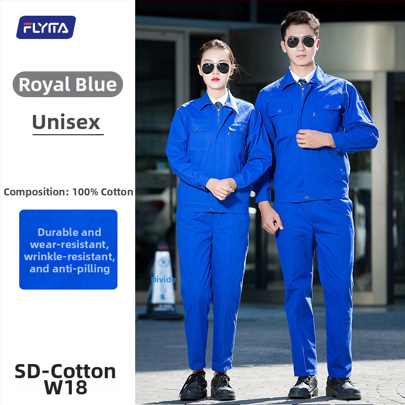 100% pamut munkaruha szett téli időszakra – nedvességelvezető, folt- és kopásálló, gyári műhelyhez, márka FLYITA