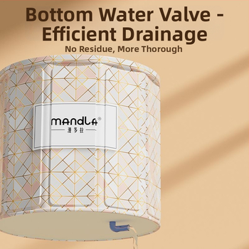 Sulankstoma suaugusiųjų vonios kibiras — namų naudojimui pilnam panardinimui, su pastovia temperatūra; medžiagos: tanki plokštė, perlų medvilnė, Oxford audinys, PVC