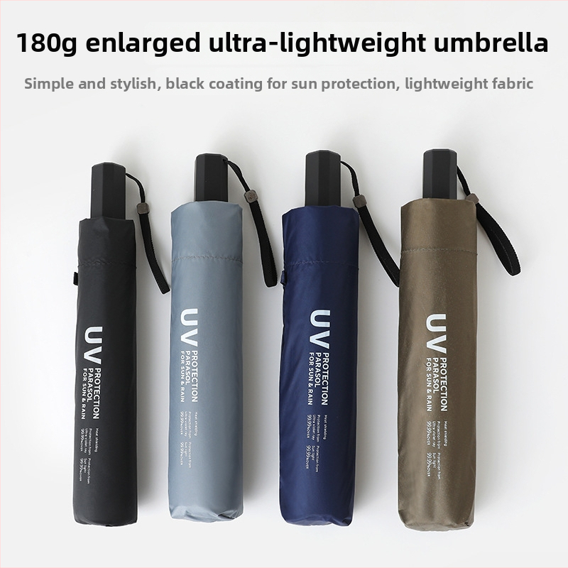 Süsinikkiust pliiatsikujuline päikesesirm, 6 ribad, kiudvardid, sulamivarre, UPF > 50