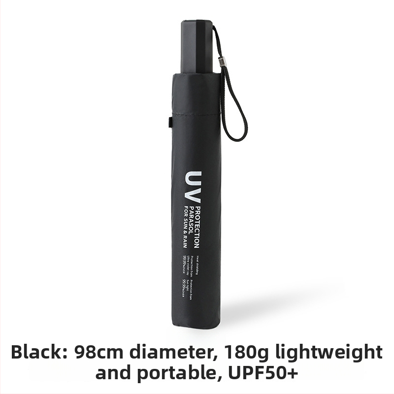 Süsinikkiust pliiatsikujuline päikesesirm, 6 ribad, kiudvardid, sulamivarre, UPF > 50