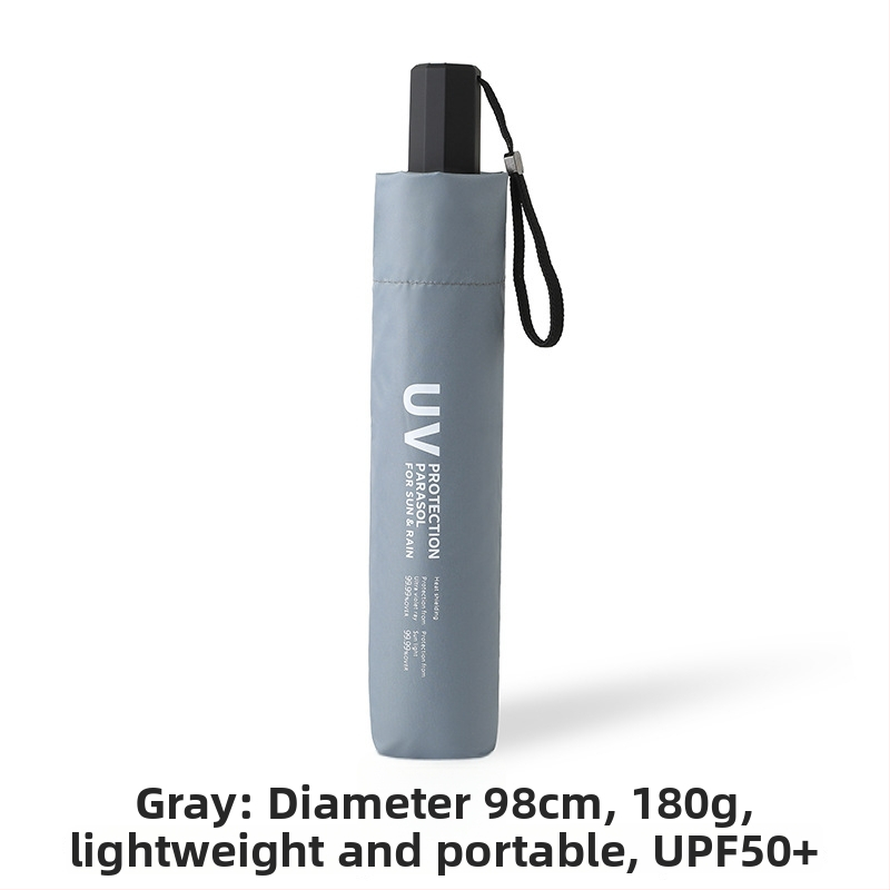 Süsinikkiust pliiatsikujuline päikesesirm, 6 ribad, kiudvardid, sulamivarre, UPF > 50