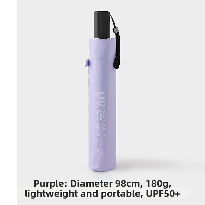 Süsinikkiust pliiatsikujuline päikesesirm, 6 ribad, kiudvardid, sulamivarre, UPF > 50