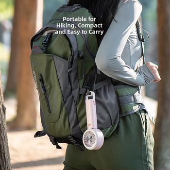 Kokkupandav kaasaskantav ventilaator, USB-laadimisega, 5-lapaga, brushless mootor, 1200-2000mAh aku, 3 kiirust, väga vaikselt