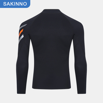 Unisex povandeninis viršus, šiltas SCR neoprenas su didelio elastingumo nailonu, ilgos rankovės, suaugusiems, visus metus