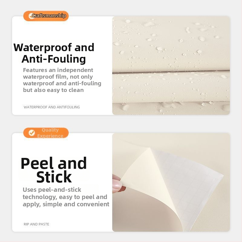 PVC lipnus sienos lipdukas, vienos spalvų, plokščias dizainas, dekoratyvinis sienos lipdukas, atsparus vandeniui ir dėmėms, tinkamas svetainei, miegamajam, biurui, virtuvei, voniai