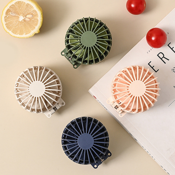 Mini kokkukäiv kaelaventilaator USB-laadimisega, sisseehitatud akuga 500–800 mAh, brushless mootor, 3 kiirust, kaasaskantav käe- või laua ventilaator