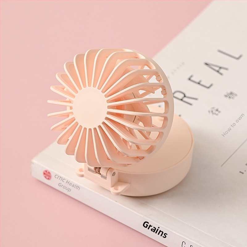 Mini kokkukäiv kaelaventilaator USB-laadimisega, sisseehitatud akuga 500–800 mAh, brushless mootor, 3 kiirust, kaasaskantav käe- või laua ventilaator